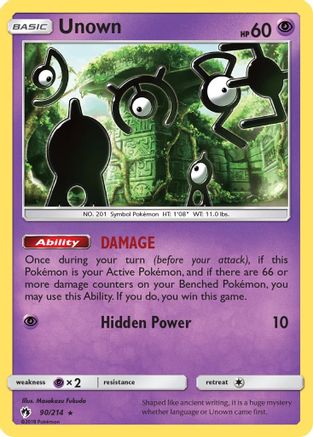 Unown (90/214) [Sun & Moon: Lost Thunder]-1