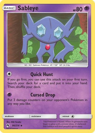 Sableye (96/214) [Sun & Moon: Lost Thunder]-1