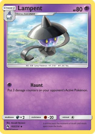 Lampent (102/214) [Sun & Moon: Lost Thunder]-1