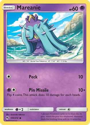 Mareanie (105/214) [Sun & Moon: Lost Thunder]-1