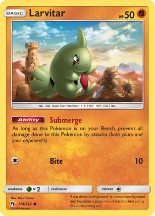 Larvitar (114/214) [Sun & Moon: Lost Thunder]-1
