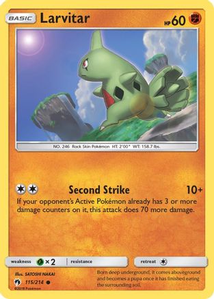 Larvitar (115/214) [Sun & Moon: Lost Thunder]-1