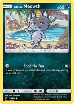 Alolan Meowth (118/214) [Sun & Moon: Lost Thunder]-1