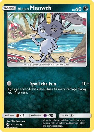 Alolan Meowth (118/214) [Sun & Moon: Lost Thunder]-1