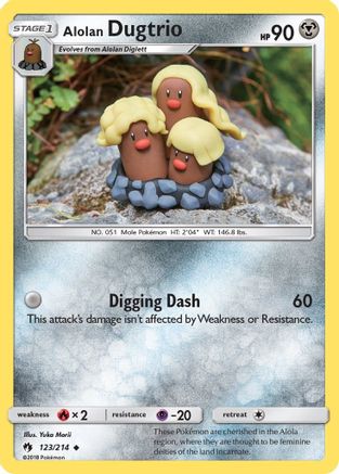 Alolan Dugtrio (123/214) [Sun & Moon: Lost Thunder]-1