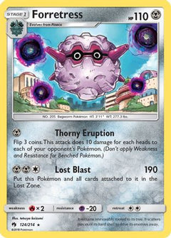 Forretress (124/214) [Sun & Moon: Lost Thunder]-1