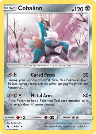 Cobalion (129/214) [Sun & Moon: Lost Thunder]-1