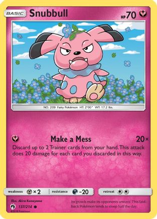 Snubbull (137/214) [Sun & Moon: Lost Thunder]-1