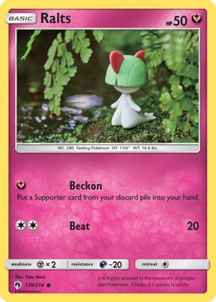 Ralts (139/214) [Sun & Moon: Lost Thunder]-1
