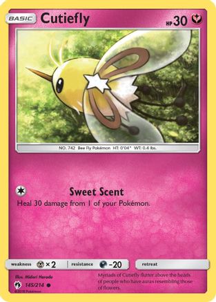Cutiefly (145/214) [Sun & Moon: Lost Thunder]-1
