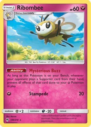 Ribombee (146/214) [Sun & Moon: Lost Thunder]-1