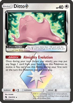 Ditto (154/214) (Prism Star) [Sun & Moon: Lost Thunder]-1