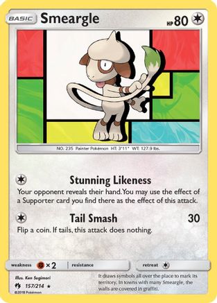 Smeargle (157/214) [Sun & Moon: Lost Thunder]-1