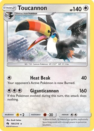 Toucannon (166/214) [Sun & Moon: Lost Thunder]-1