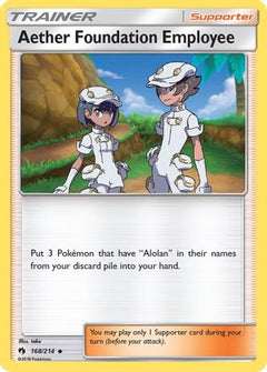 Aether Foundation Employee (168/214) [Sun & Moon: Lost Thunder]-1