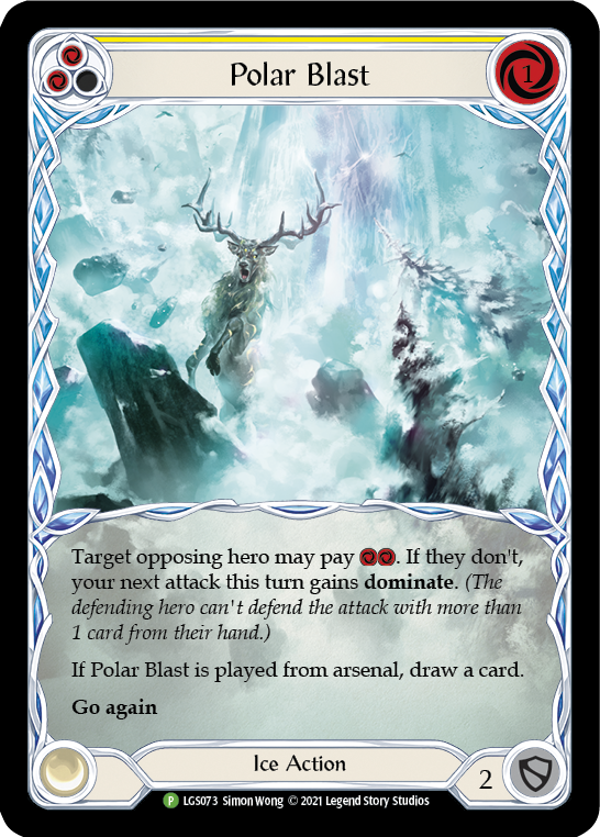Polar Blast (Yellow) [LGS073] (Promo)  Rainbow Foil-1