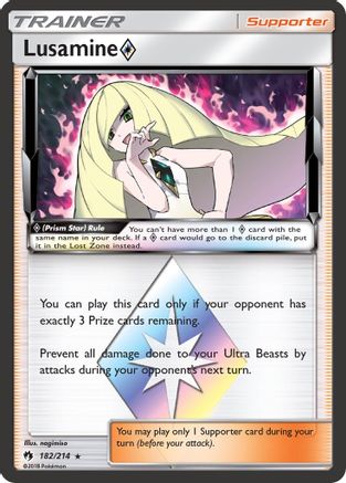 Lusamine (182/214) (Prism Star) [Sun & Moon: Lost Thunder]-1