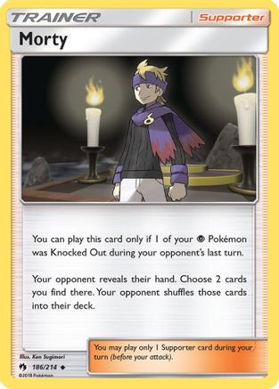 Morty (186/214) [Sun & Moon: Lost Thunder]-1