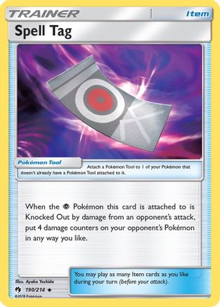 Spell Tag (190/214) [Sun & Moon: Lost Thunder]-1