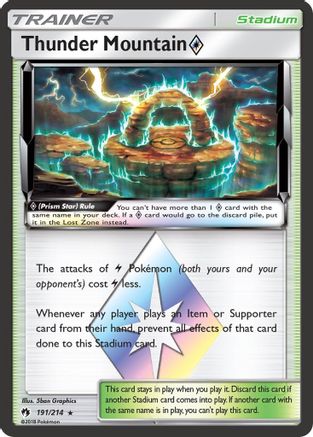 Thunder Mountain (191/214) (Prism Star) [Sun & Moon: Lost Thunder]-1