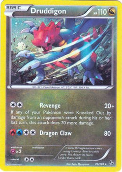 Druddigon (70/106) (Cosmos Holo) (Blister Exclusive) [XY: Flashfire]-1