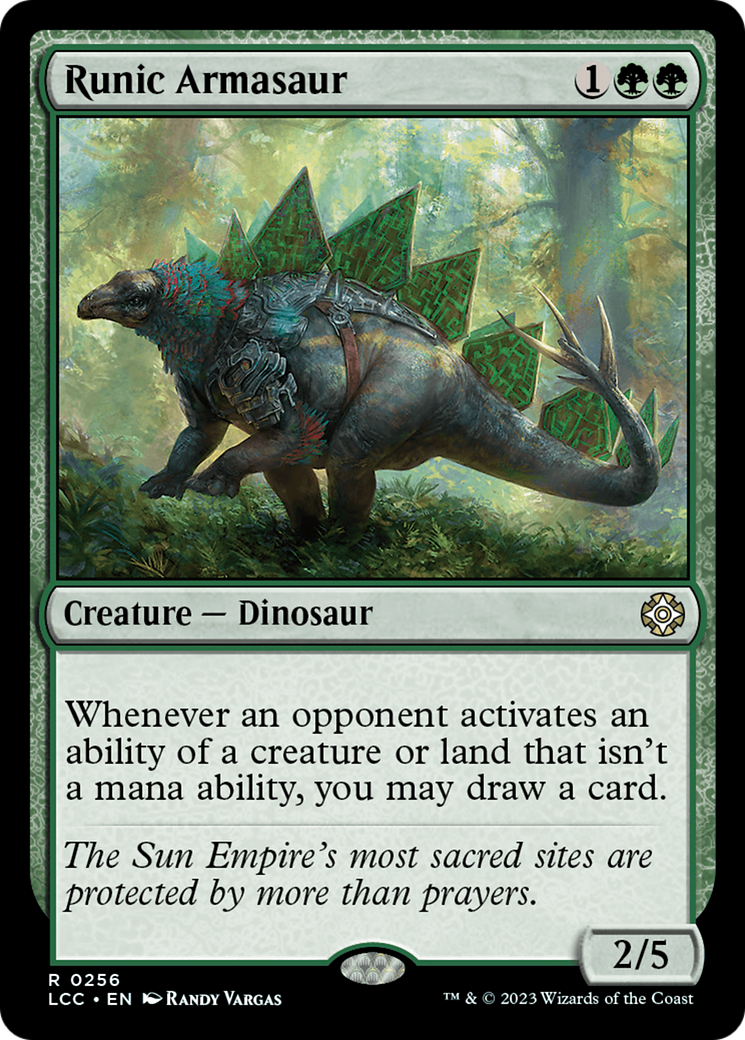 Runic Armasaur [The Lost Caverns of Ixalan Commander]-1
