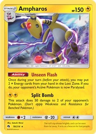 Ampharos (78/214) (Theme Deck Exclusive) [Sun & Moon: Lost Thunder]-1