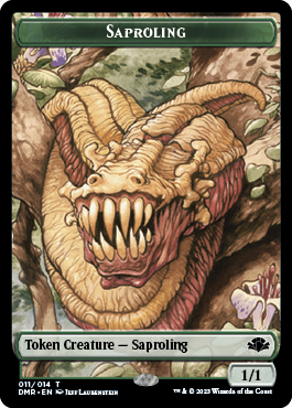 Insect // Saproling Double-Sided Token [Dominaria Remastered Tokens]-2