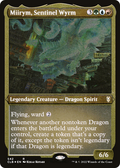 Miirym, Sentinel Wyrm (CLB-542) - Commander Legends: Battle for Baldur's Gate Etched Foil-1