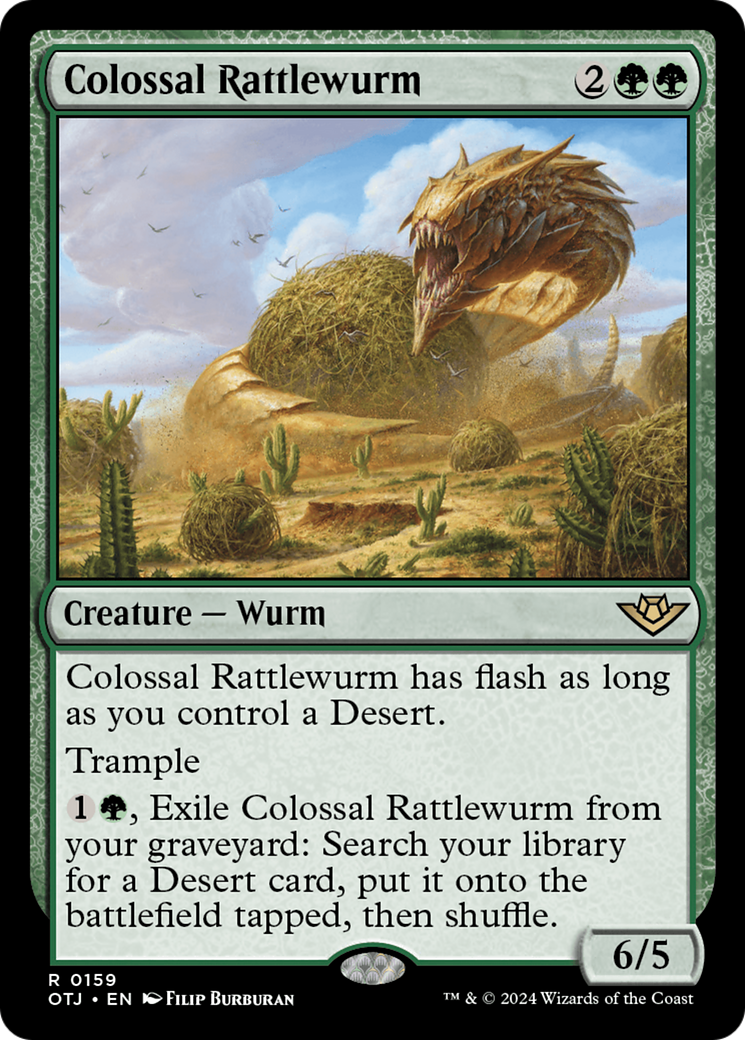 Colossal Rattlewurm [Outlaws of Thunder Junction]-1