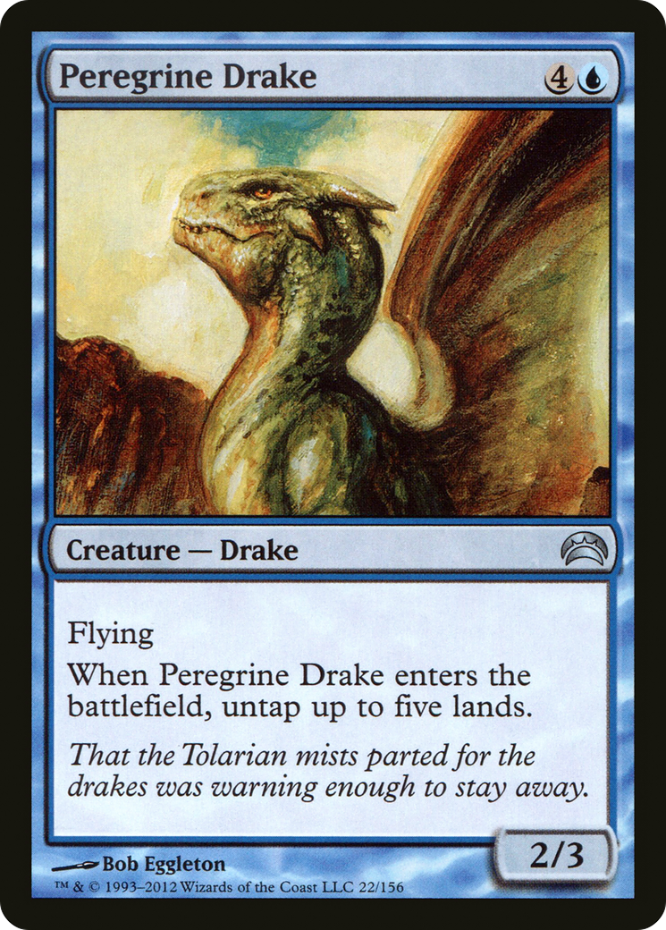 Peregrine Drake (PC2-022) - Planechase 2012 Foil-1