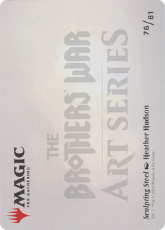 Sculpting Steel // Sculpting Steel (ABRO-076) - The Brothers' War Art Series (Borderless) Foil-2