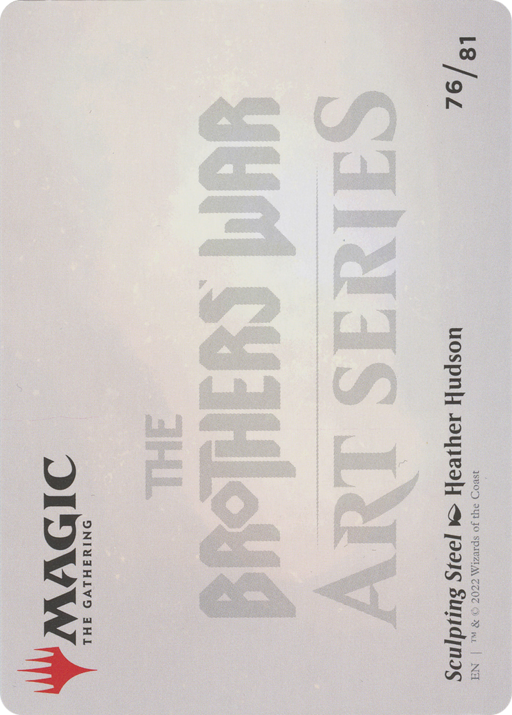 Sculpting Steel // Sculpting Steel (ABRO-076) - The Brothers' War Art Series (Borderless) Foil-2