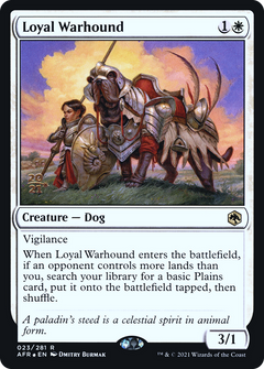 Loyal Warhound [Dungeons & Dragons: Adventures in the Forgotten Realms Prerelease Promos]-1