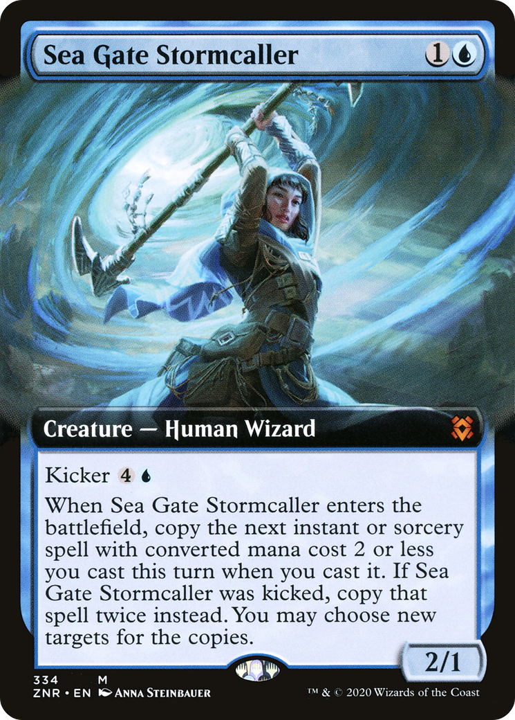 Sea Gate Stormcaller (Extended Art) [Zendikar Rising]-1