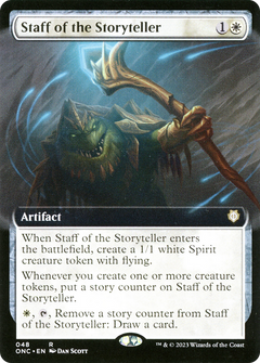 Staff of the Storyteller (Extended Art) [Phyrexia: All Will Be One Commander]-1