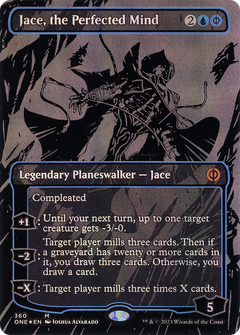 Jace, the Perfected Mind (Oil Slick Raised Foil) [Phyrexia: All Will Be One]-1