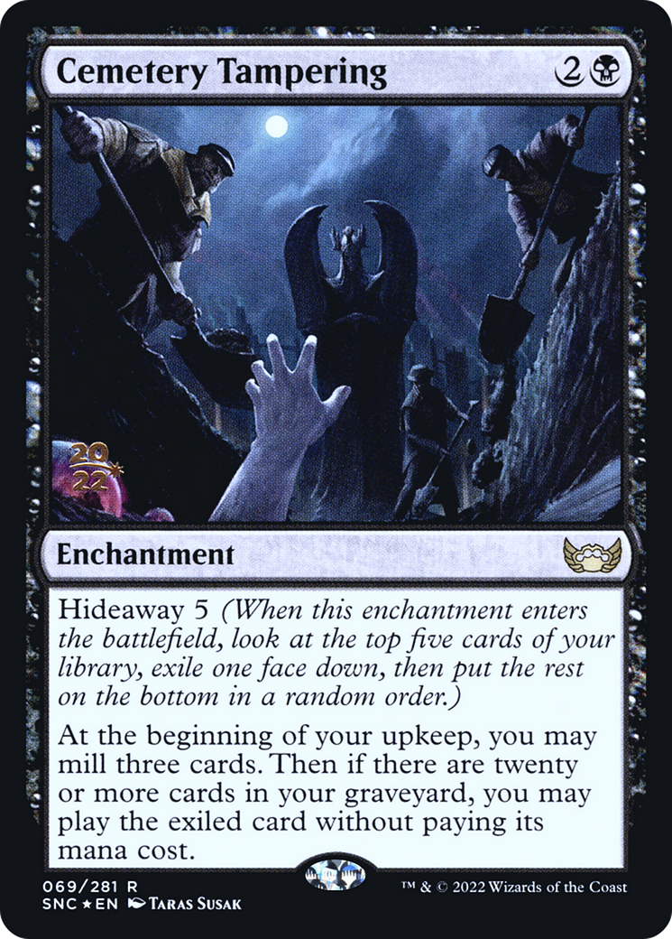 Cemetery Tampering [Streets of New Capenna Prerelease Promos]-1