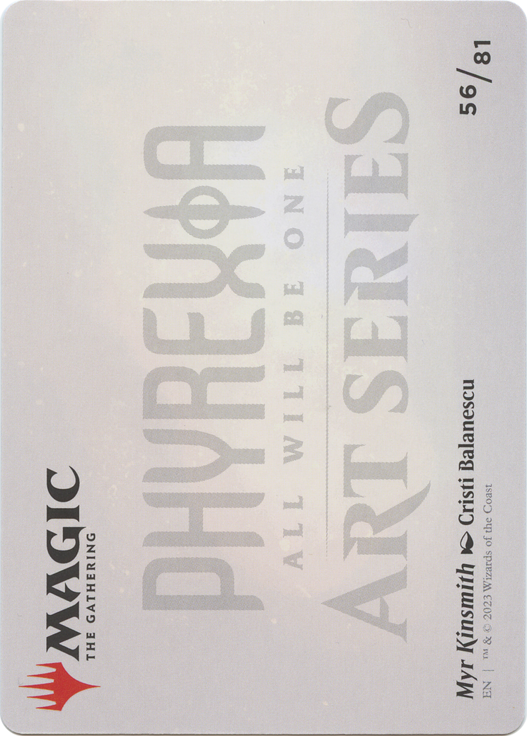 Myr Kinsmith // Myr Kinsmith (AONE-056) - Phyrexia: All Will Be One Art Series (Borderless) Foil-2