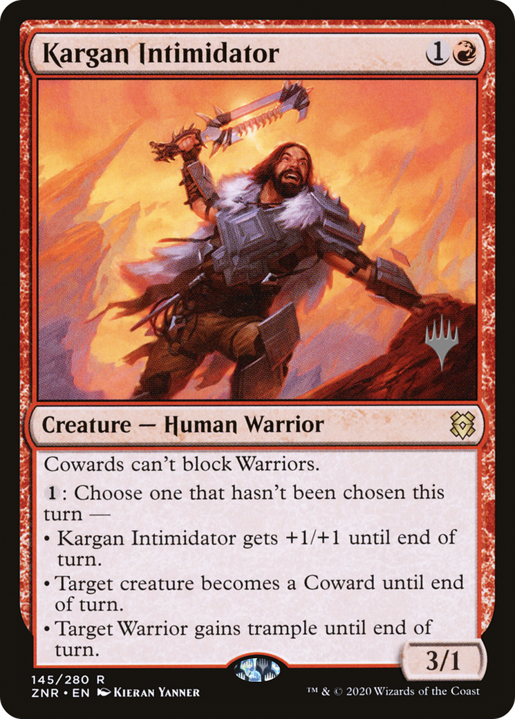 Kargan Intimidator (Promo Pack) [Zendikar Rising Promos]-1