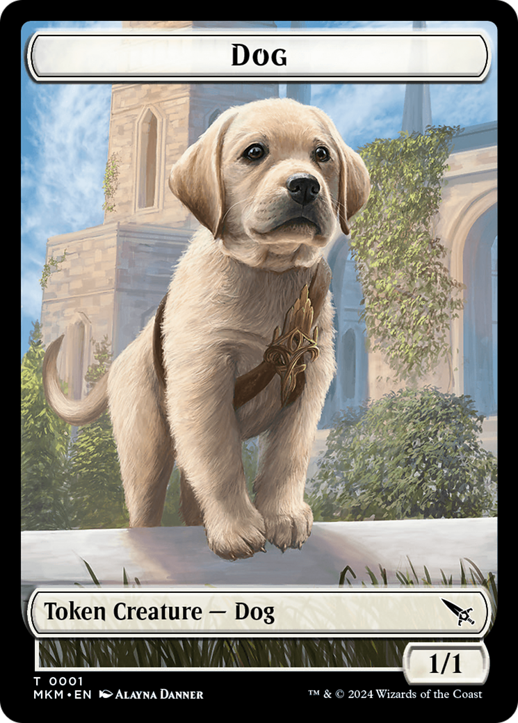 Thopter (0020) // Dog Double-Sided Token [Murders at Karlov Manor Tokens]-2