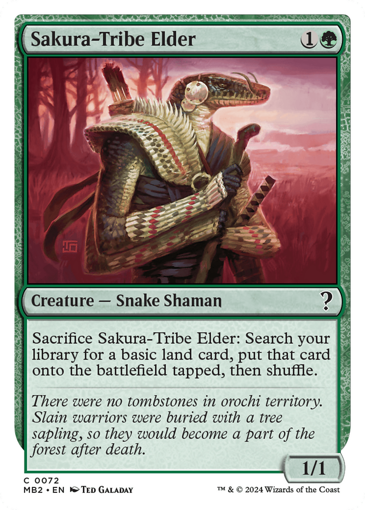 Sakura-Tribe Elder (White Border) [Mystery Booster 2]-1
