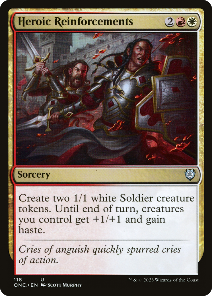 Heroic Reinforcements [Phyrexia: All Will Be One Commander]-1