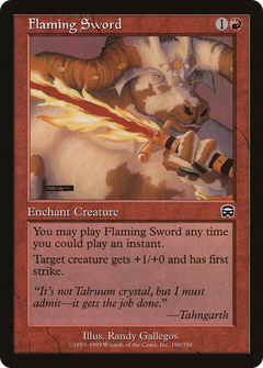 Flaming Sword [Mercadian Masques]-1