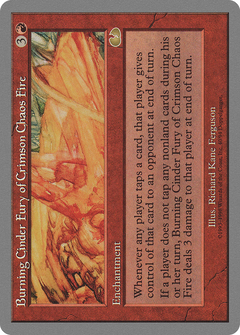 Burning Cinder Fury of Crimson Chaos Fire [Unglued]-1