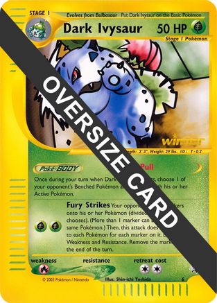 Dark Ivysaur (6) (Winner) (Jumbo Card) [Best of Promos]-1
