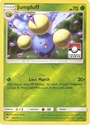Jumpluff (14/214) (League Promo) [Sun & Moon: Lost Thunder]-1