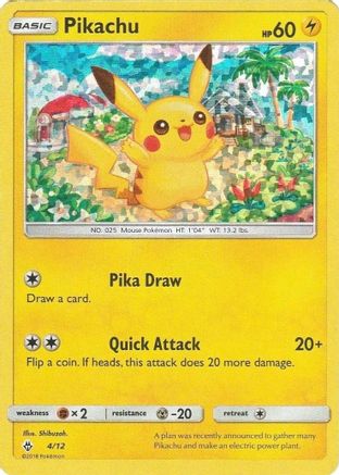 Pikachu (4/12) [McDonald's Promos: 2018 Collection]-1