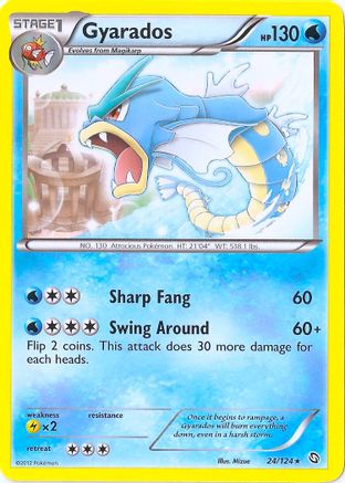 Gyarados (24/124) (Cosmos Holo) (Blister Exclusive) [Black & White: Dragons Exalted]-1