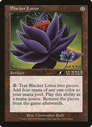 Blacker Lotus (Oversized) [Oversize Cards]-1
